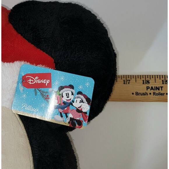 Mickey Mouse Santa Plush Pillow Disney Large Size Christmas Holiday Theme - Picture 11 of 11